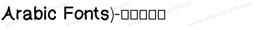 Arabic Fonts)字体转换